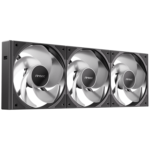 Antec Connect C120 ARGB Reverse 120mm Black Fan - Triple Pack