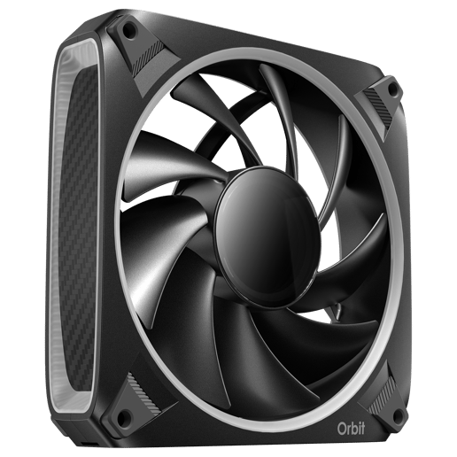 Antec Orbit ARGB 120mm Black PWM Case Fan - Triple Pack