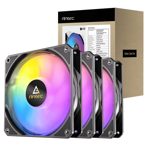Antec P12 ARGB PWM 120mm Black - Triple Pack