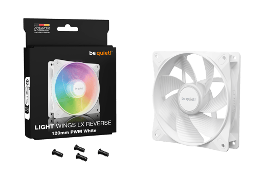 Be Quiet! Light Wings LX 120mm PWM Reverse White