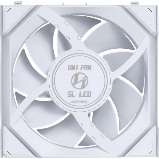 Lian Li UNI FAN SL Wireless LCD 120mm White Fan