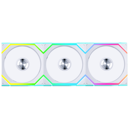 Lian Li UNI FAN SL Wireless Reverse Flow 120mm White Triple Pack