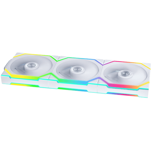 Lian Li UNI FAN SL Wireless Reverse Flow 120mm White Triple Pack