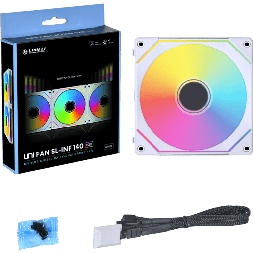 Lian Li UNI SL140 INF Addressable RGB 140mm White Fan