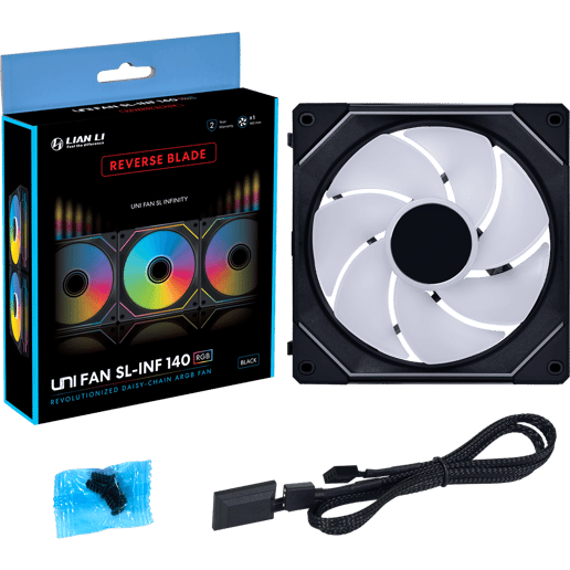 Lian Li UNI SL140 INF Reverse RGB 140mm Black Fan