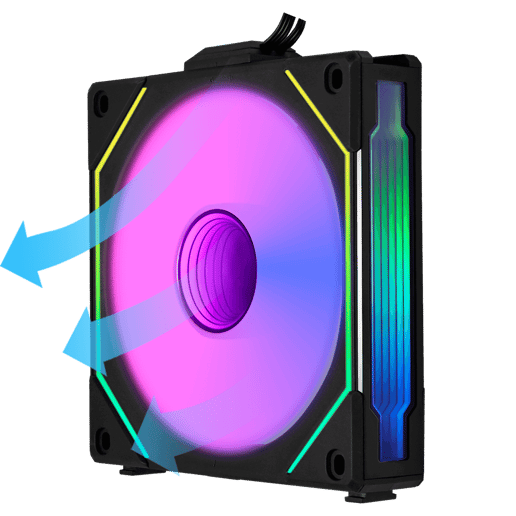 Lian Li UNI SL120 INF Reverse Wireless RGB 120mm Black Fan