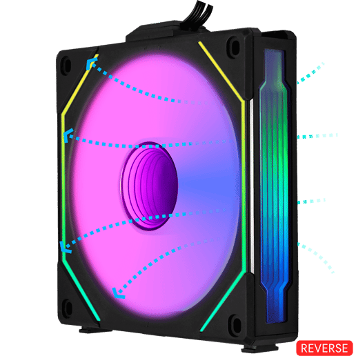 Lian Li UNI SL120 INF Reverse Wireless RGB 120mm Black Fan