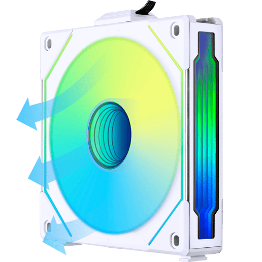 Lian Li UNI SL120 INF Reverse Wireless RGB 120mm White Fan