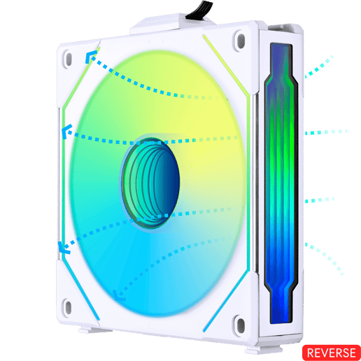 Lian Li UNI SL120 INF Reverse Wireless RGB 120mm White Fan