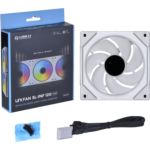 Lian Li UNI SL120 INF Wireless RGB 120mm White Fan