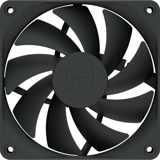 HYTE FA12 120 mm PWM PC Case Fans 4 Pack Pitch Black