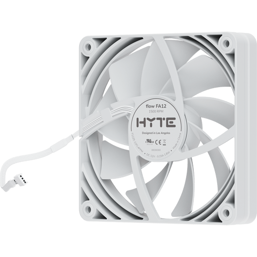 HYTE FA12 120MM CASE FANS SNOW WHITE 4PK