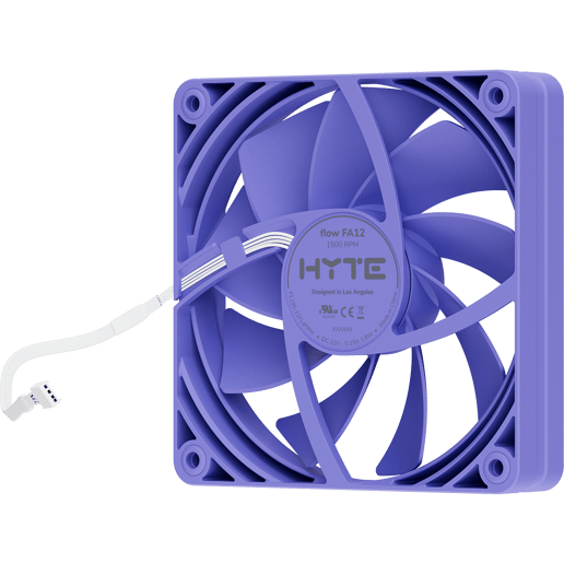 HYTE FA12 120 mm PWM PC Case Fans 4 Pack Taro Milk