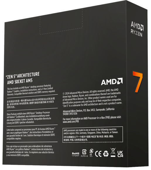 AMD Ryzen 7 9700X 8 Core/16 Thread AM5 CPU 