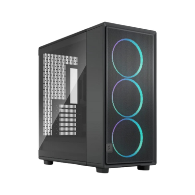 Fractal Epoch XL Black TG RGB Light Mid Tower Gaming Case - Black 