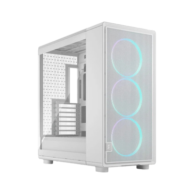 Fractual Epoch XL White TG RGB Mid Tower Gaming Case - White 