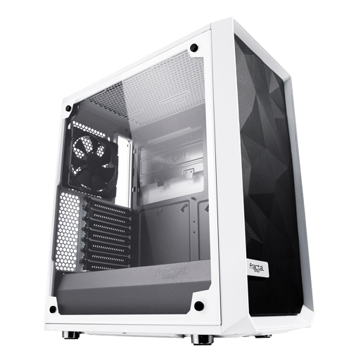 Fractal Meshify C TG Mid Tower Gaming Case - White 