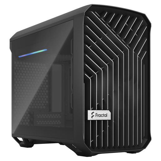 Fractal Design Torrent Nano TG ITX Gaming Case - Black 