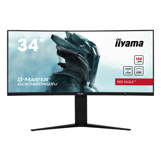 iiyama G-Master GCB3480WQSU Red Eagle 34" UltraWide Curved Gaming Monitor - VA