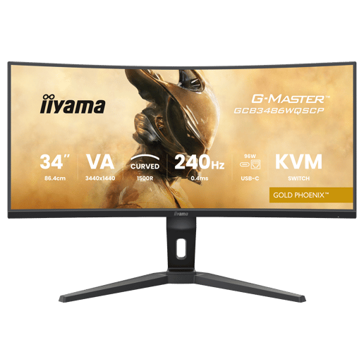iiyama G-Master GCB3486WQSCP 34" UltraWide Curved Gaming Monitor - VA, 500 nits