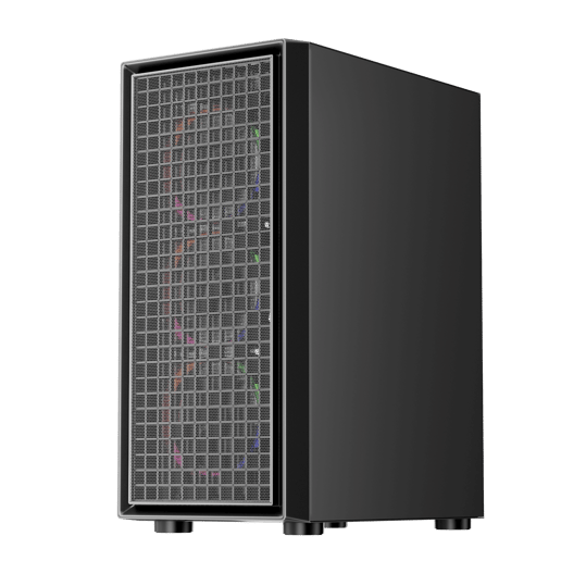 1st Player Go6 RGB Mid Tower Gaming Case - Black 