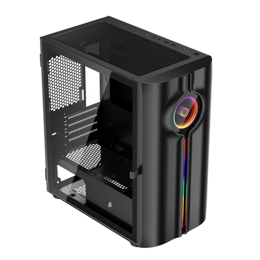 1st Player IS3 Mid Tower Gaming Case - Black 