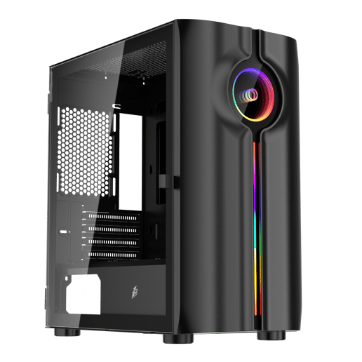 1st Player IS3 Mid Tower Gaming Case - Black 