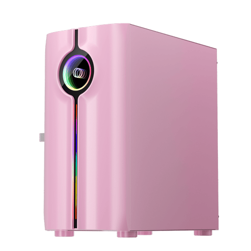 1st Player IS3 Mid Tower Gaming Case - Pink 