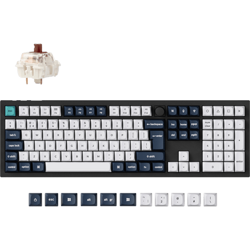 Keychron Q6 Max UK Full Size Mechanical Keyboard Brown Switch
