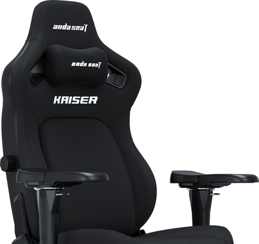 AndaSeat Kaiser 4 Premium Large Gaming Chair in Black Fabric