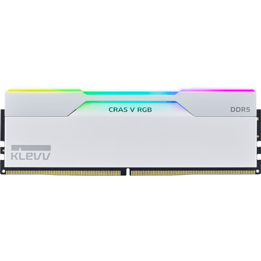 KLEVV CRAS V RGB 32GB DDR5 6000MT/s Desktop Memory Kit White
