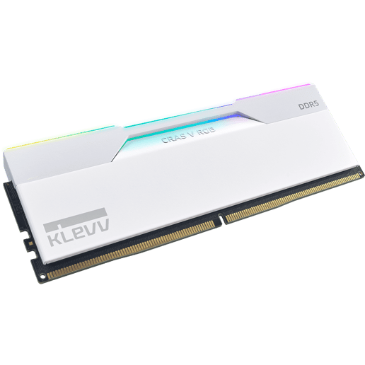 KLEVV CRAS V RGB 32GB DDR5 6000MT/s Desktop Memory Kit White