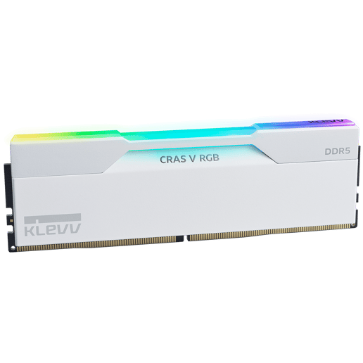 KLEVV CRAS V RGB 32GB DDR5 6000MT/s Desktop Memory Kit White
