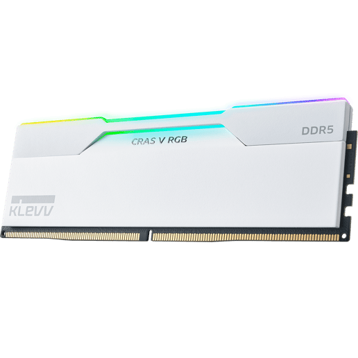 KLEVV CRAS V RGB 32GB DDR5 6000MT/s Desktop Memory Kit White