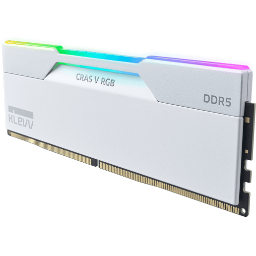 KLEVV CRAS V RGB 32GB DDR5 6000MT/s Desktop Memory Kit White