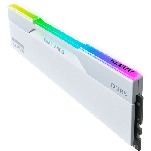 KLEVV CRAS V RGB 32GB DDR5 6000MT/s Desktop Memory Kit White