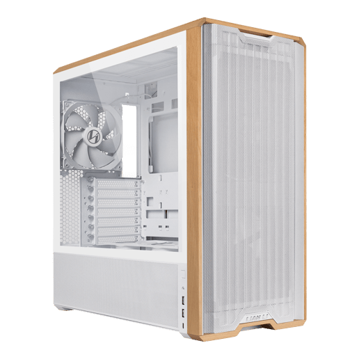 Lian Li LANCOOL 217 Mid Tower Gaming Case - White 