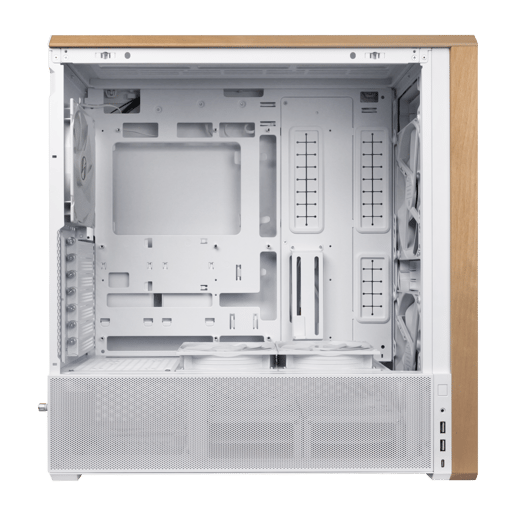 Lian Li LANCOOL 217 Mid Tower Gaming Case - White 