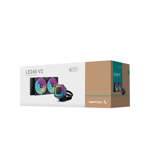 DeepCool LE240 V2 240mm Liquid CPU Cooler with Dual 120mm ARGB Fans