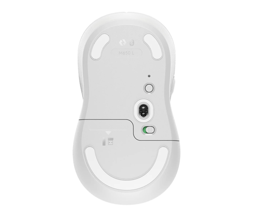 Logitech Signature M650 L Wireless Mouse in Off-white