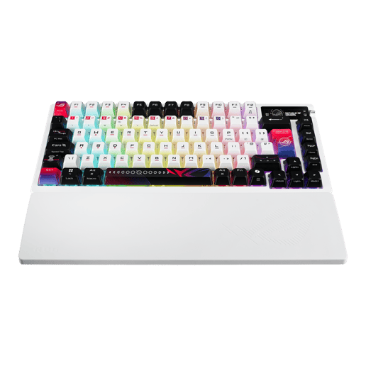 ASUS ROG Azoth X 75pc Mechanical Gaming Keyboard in White with ROG NX Snow V2 Switches