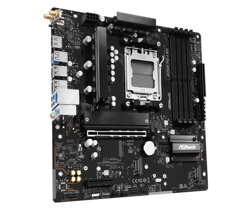 ASRock A620AM PRO-A WIFI mATX Motherboard for AMD AM5 CPUs