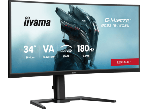 iiyama G-Master GCB3484WQSU 34" UltraWide Curved Gaming Monitor - VA, 500 nits