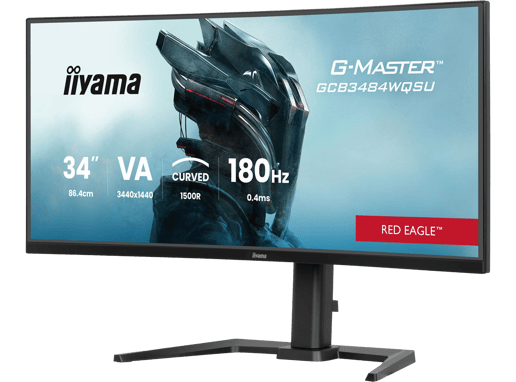 iiyama G-Master GCB3484WQSU 34" UltraWide Curved Gaming Monitor - VA, 500 nits