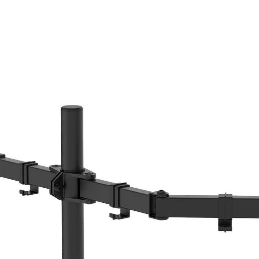 CiT PM100 Dual Monitor Desk Mount With Clamp and Grommet Stand
