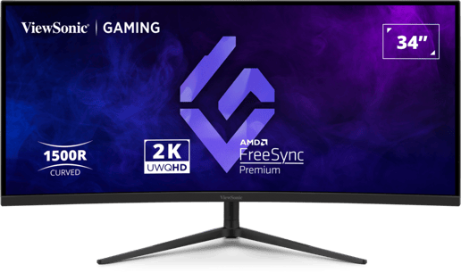 ViewSonic VX3418C-2K 34" Monitor, 180Hz, 1ms, HDMI, DP