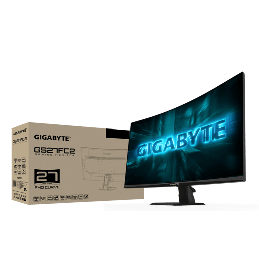 Gigabyte GS27FC2-EK 27" Full HD Curved Gaming Monitor - VA, 240Hz, 1ms, HDMI, DP