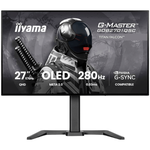 iiyama   27" Gaming Monitor - OLED, 1500 nits, 280Hz, 0.03ms, Speakers, HDMI, DP