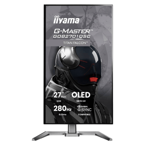 iiyama   27" Gaming Monitor - OLED, 1500 nits, 280Hz, 0.03ms, Speakers, HDMI, DP