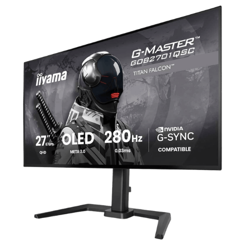 iiyama   27" Gaming Monitor - OLED, 1500 nits, 280Hz, 0.03ms, Speakers, HDMI, DP